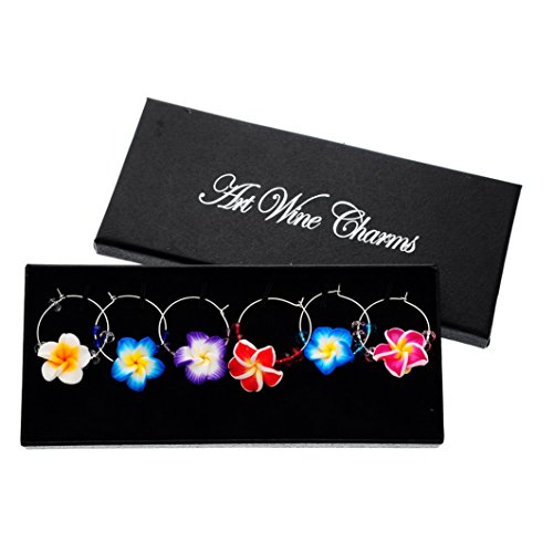 Mixte marque verre à pied fleurs en pâte polymè...