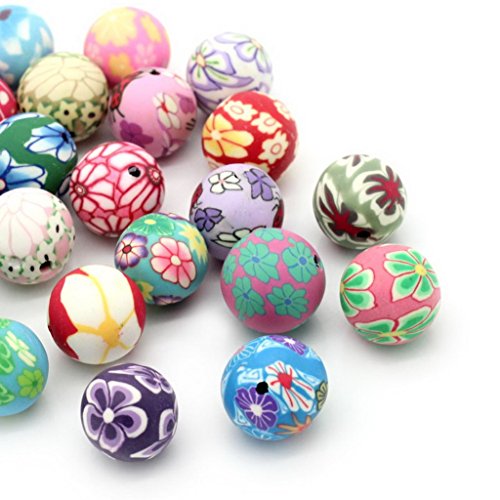 Mixte boules perles intercalaires en pâte fimo ...