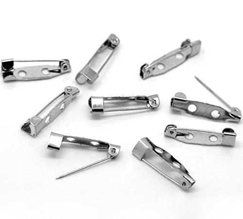 Souarts Lot de 100pcs epingles de barres de broche pour diy broche badge code EAN 0600977646548 