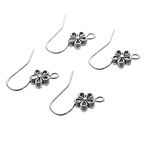 Crochets supports de boucle d'oreille avec fleu...