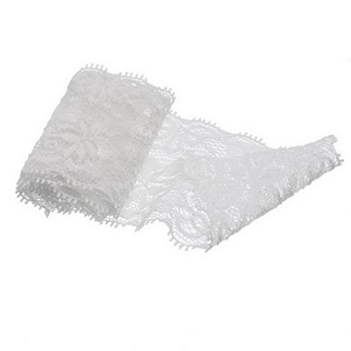 Ruban dentelle elastique blanc environ largueur...