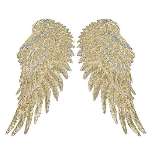 Écusson brodé patch thermocollant forme aile se...