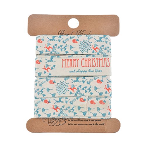 Ruban coton elaphurus davidianus noël pr artisa...