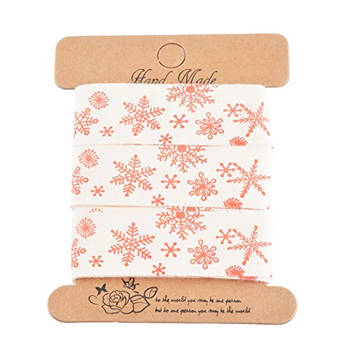 Ruban coton style noël flocon de neige pr artis...