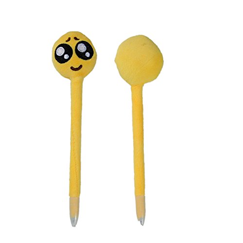 Stylos à bille emoji emoticône grands yeux jaun...
