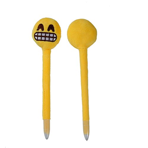 Souarts Stylos à bille emoji emoticône dent jaune 17x4.1cm 1pc code EAN 0600977715299 