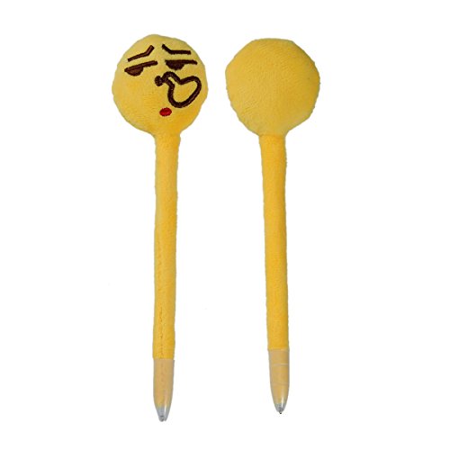 Souarts Stylos à bille emoji emoticône tirez le nez jaune 17x4.1cm 1pc code EAN 0600977716852 