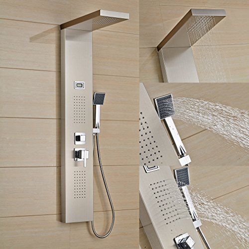 Kinse® Colonne de douche avec thermostat écran ...