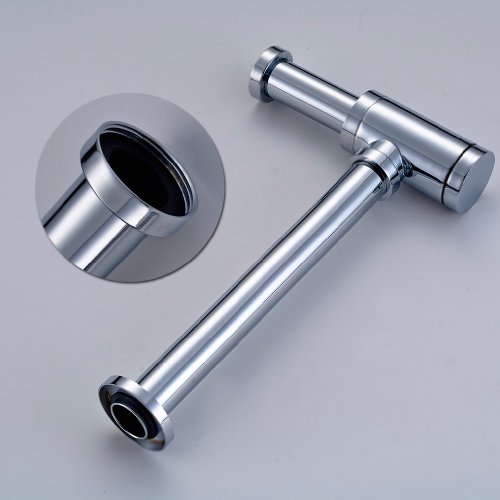 Auralum AURALUM® Contemporain Syphoon Chromé Tubes Siphon Accessoires pour Salle De Bain Argent code EAN 0600988802032 