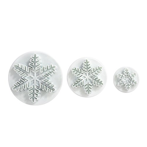 Lot de 3pcs emporte-pièces moule flacon de neig...