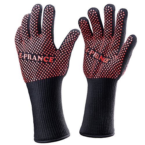 Gants anti chaleur gants de four chaleur résistants gants de cuisine pour bbq gants de barbecue gants d'aramide anti-dérapant avec poignet prolongé (1 paire) 0601393238515 E-PRANCE Gants anti chaleur gants de four chaleur résistants gants de cuisine pour bbq gants de barbecue gants d'aramide anti-dérapant avec poignet prolongé (1 paire) 0601393238515 E-PRANCE