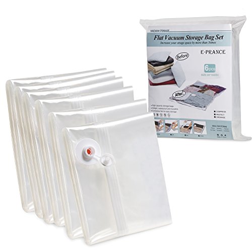 Sacs de rangement sous vide sacs de compression housse de rangement, économiseur 80% d'espace,sacs de stockage pour vêtements, literie, articles ménagers (6 pack 80*100cm) 0601393240037 E-PRANCE Sacs de rangement sous vide sacs de compression housse de rangement, économiseur 80% d'espace,sacs de stockage pour vêtements, literie, articles ménagers (6 pack 80*100cm) 0601393240037 E-PRANCE