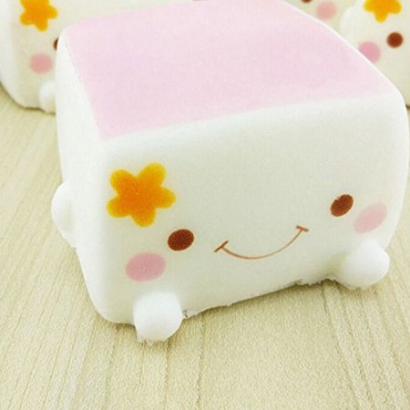 Kawaii jouet souple coloré chinois tofu cartoon...