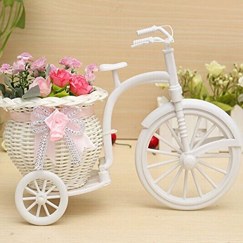 Beauté tricycle vélo panier à fleurs en rotin v...