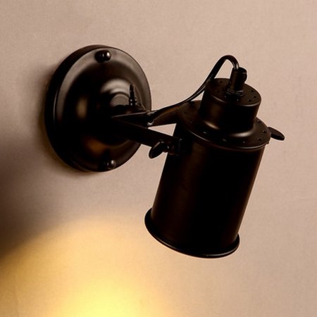 Coquimbo Vintage style industriel sconce matte noir lumière bedside réglable applique sans ampoule code EAN 0601951678890 