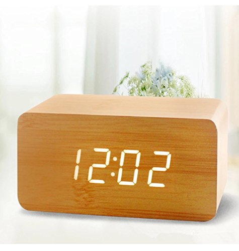 Neuf mode rectangle moderne en imitation sound control usb/aa la batterie powered en imitation led clock alarme digital horloge de bureau with thermometer calendar auto brightness ajustement affichage simple 0602045070378 Highdas Neuf mode rectangle moderne en imitation sound control usb/aa la batterie powered en imitation led clock alarme digital horloge de bureau with thermometer calendar auto brightness ajustement affichage simple 0602045070378 Highdas