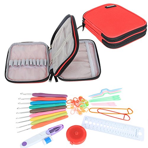 Ergonomique crochet crochet set - avec organise...
