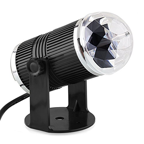 yacooler a son niveau activited dj lumière rgb rotation auto - magie mini disco projecteurs pour partie ktv spectacle noël mariage pub disco club dj code EAN 0602130109631 