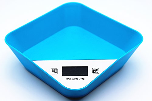 DRFUNDA High accuracy smart digital kitchen scales food scale display 5kg (11lb) (blue) code EAN 0602258880030 