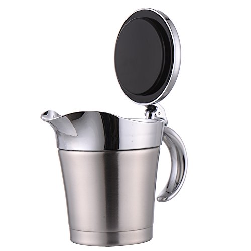 Pot/cruche a lait/jus/confiture en inox avec co...