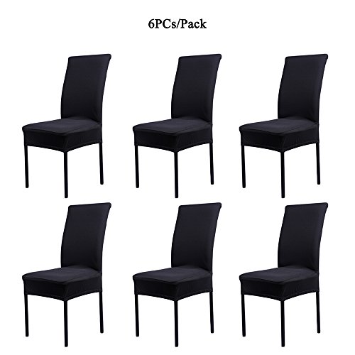 6 x housse de chaise universelle extensible pou...