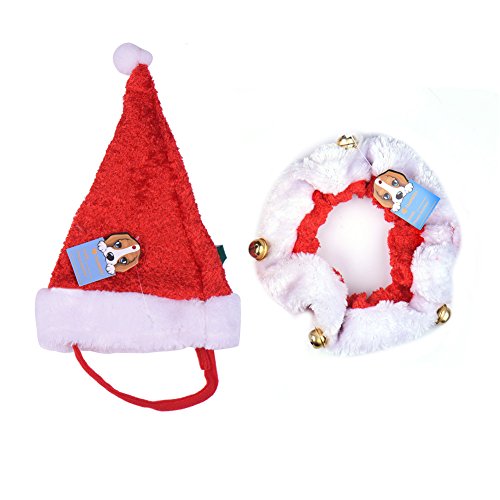Kit de chapeau bonnet de noel avec collier cloc...