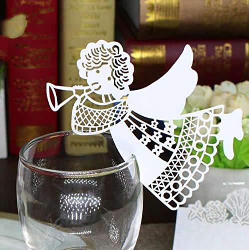 Lot de 100pcs Carte de verre Porte Nom Marque P...