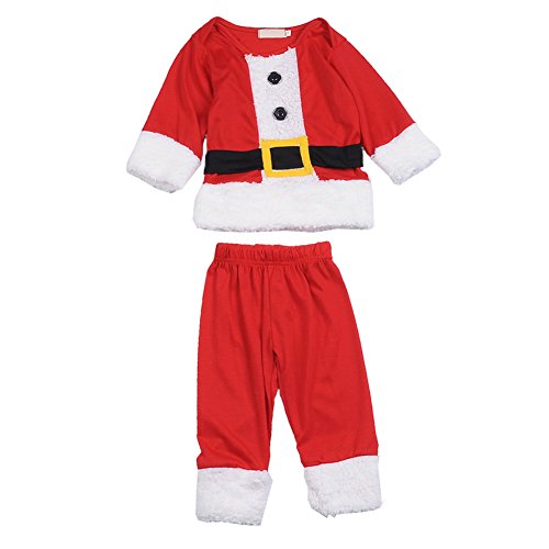 Per Déguisement Père Noël Vêtements pour Bébé Garçon, 2 Pièce Costume et Pantalon Ensemble Combinaison, Taille 1-2 ans(L) code EAN 0602391644704 