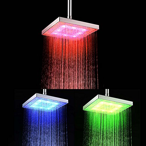 Douchette de tête led lumière top pulvérisation...