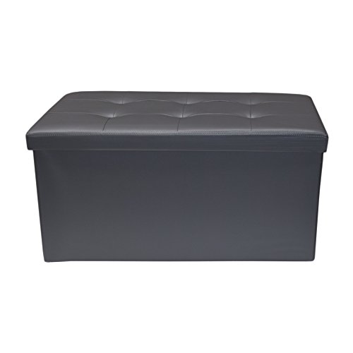 Rebecca Srl Pouf Coffre de rangement Banc Recta...