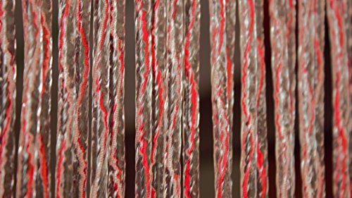 Cirillo Tende Rideau/Moustiquaire en PVC - modèle Bari - Bâtonnet D'ALUMINIUM - Made in Italy - Mesures Standard (100X220/120X230/130X240/150X250) - (130X240, Rouge (5)) code EAN 0602561522061 