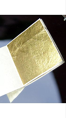 lot de 20 feuilles d' or alimentaire 35 mm X 35...