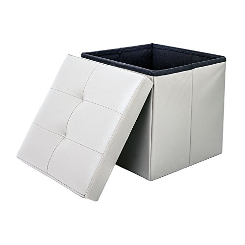 Rebecca Srl Pouf Boite de rangement Tabouret Ca...