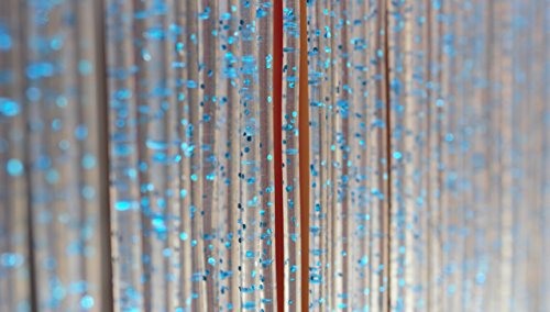 Cirillo Tende Rideau/Moustiquaire en PVC - modèle Diamante - Bâtonnet D'ALUMINIUM - Made in Italy - Mesures Standard - (100X220, Bleu 5) code EAN 0602561865137 