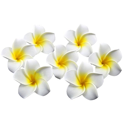 100pcs 2.4 inch diamètre plumeria mousse hawaïe...