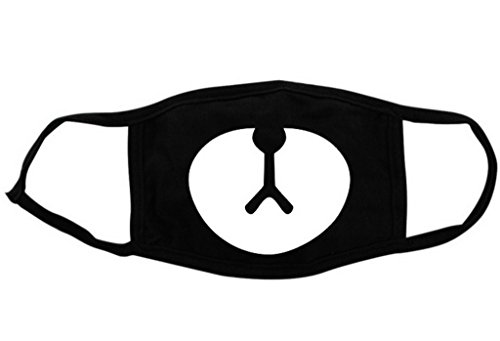 Masque coton unisexe cache bouche animaux ours ...