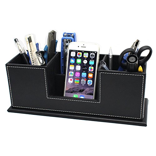 Fiimi fiimi multifonction en cuir organiseur Bureau Papeterie Étui de rangement pour téléphone portable et de bureau Papeterie 0603097610635 (0603097610635)