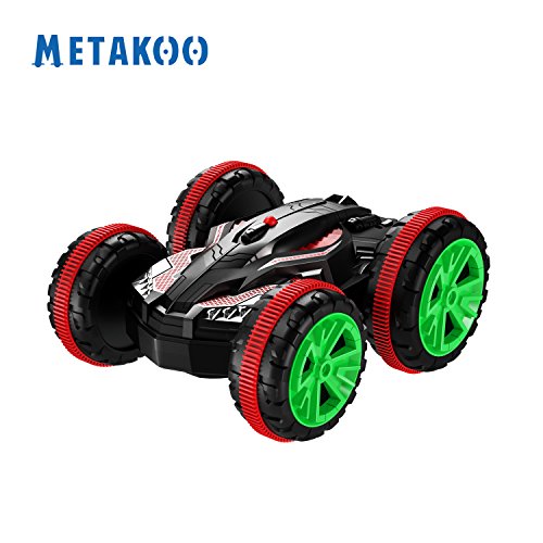Metakoo Rc voiture véhicule amphibie télécommandée tout terrain voiture double face remote control 360 spinning degree et flips terre et l'eau voitures thermique enfant buggy car code EAN 0603161047138 