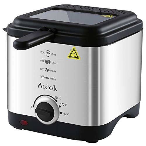 Mini friteuse avec fenêtre de contrôle, contrôl...