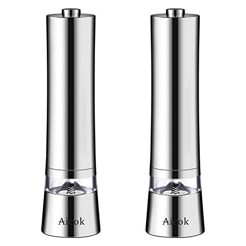 Moulin électrique à poivre et sel, poivrier et ...