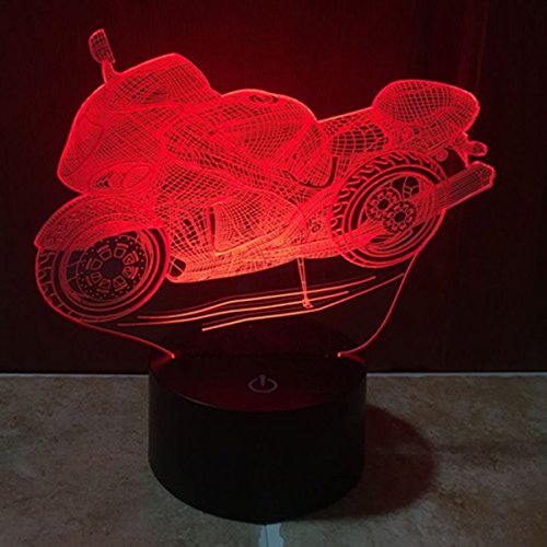 UQ 3D Illusion optique, 7 couleurs changeant Vi...