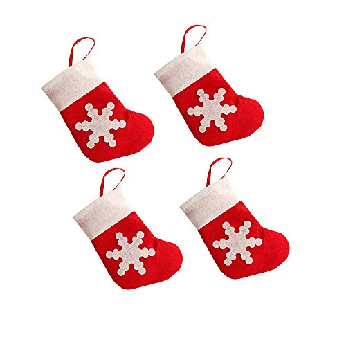 UQ Noël décoration Lot de 4pcs Housse Poche Por...