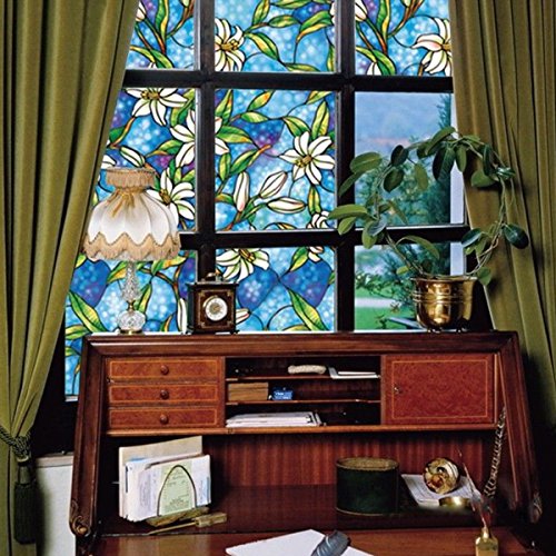 UQ Rouleau de Film Amovible Décoratif Aucun Adh...