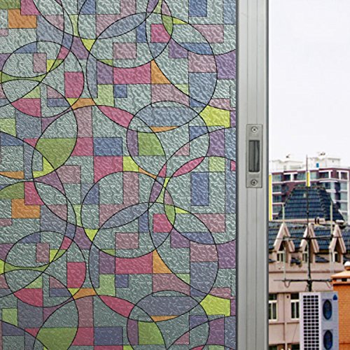 UQ Rouleau de Film Amovible Décoratif Aucun Adh...