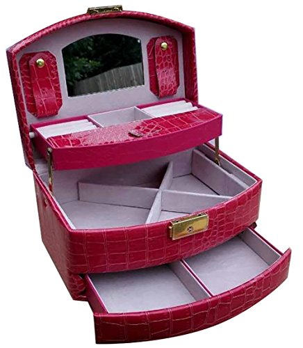 Feibrand Boîte à bijoux en similicuir rose rouge 0603161950049 (0603161950049)