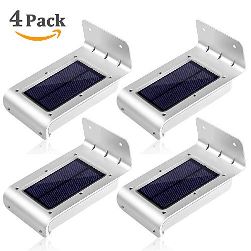 [2e génération] oyxled® LED à énergie solaire extérieur Détecteur de mouvement, Étanche sans fil lumière nocturne, Super Bright 16 LED mur lumière, lumière de Sécurité pour entrée, Sentier, jardin, terrasse, cour (Lot de 4) 0603338797767 OyxLED