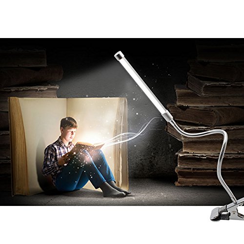 BAODE baode Lampe de bureau pliable lampe de table LED à intensité variable Flexible Lampe de bureau tricolore n07611 2-Stufen Dimmbare Weiße 0603404986156 (0603404986156)