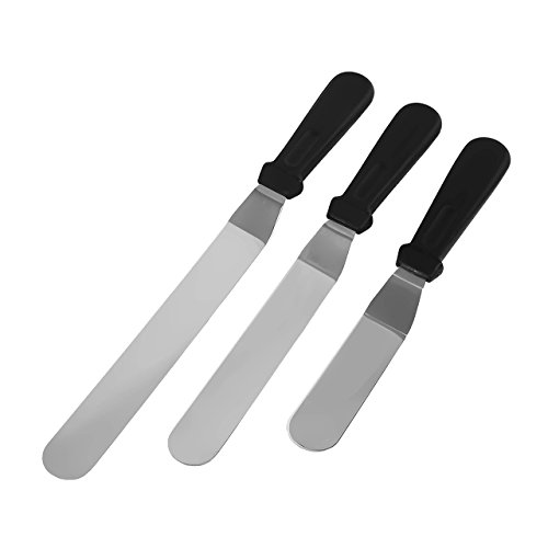 Homebunnyy Spatule coudée, spatules coudée inox, 6 inch,8 inch,10 inch spatules pour la décoration de gâteaux code EAN 0603786473862 