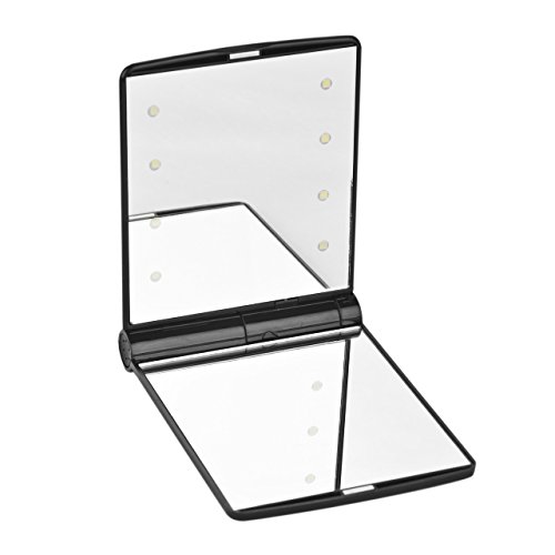 Miroir de maquillage lumineux miroir pliable le...