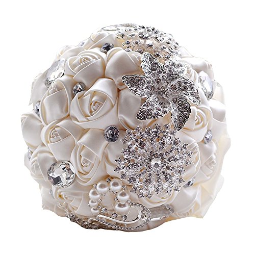 soledi Bouquets de mariée Cristal Blanc Bouquet...